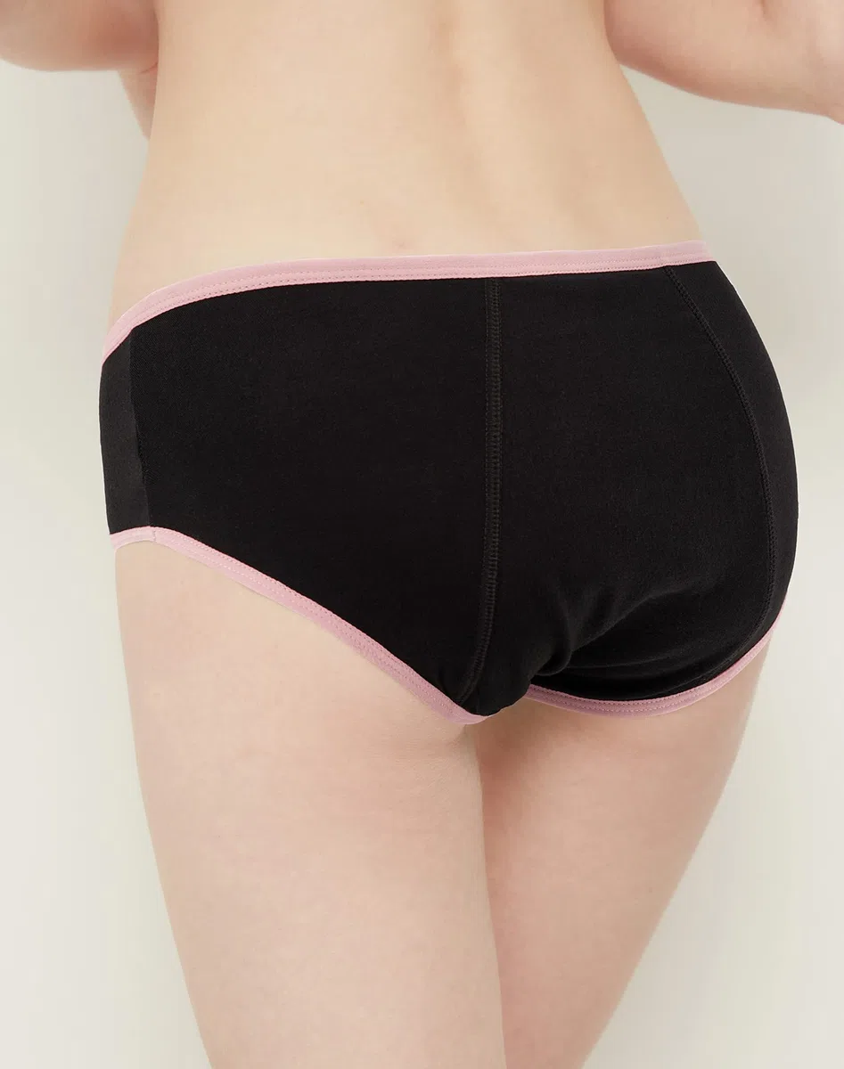 INNERSY Perioden Biancheria intima da ragazza, in cotone, a prova di perdite, per mestruazioni, confezione da 3