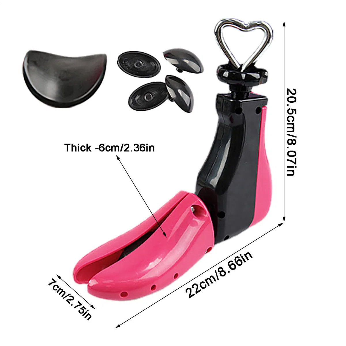 Generico Barella Per Scarpe Da Donna - Espansore Regolabile A 4 Vie Per Scarpe E Stivali, Allarga Scarp Con Alto | Estensore Professionale Per Calzature Donna Per Casa Negozio Viaggi Conservazione