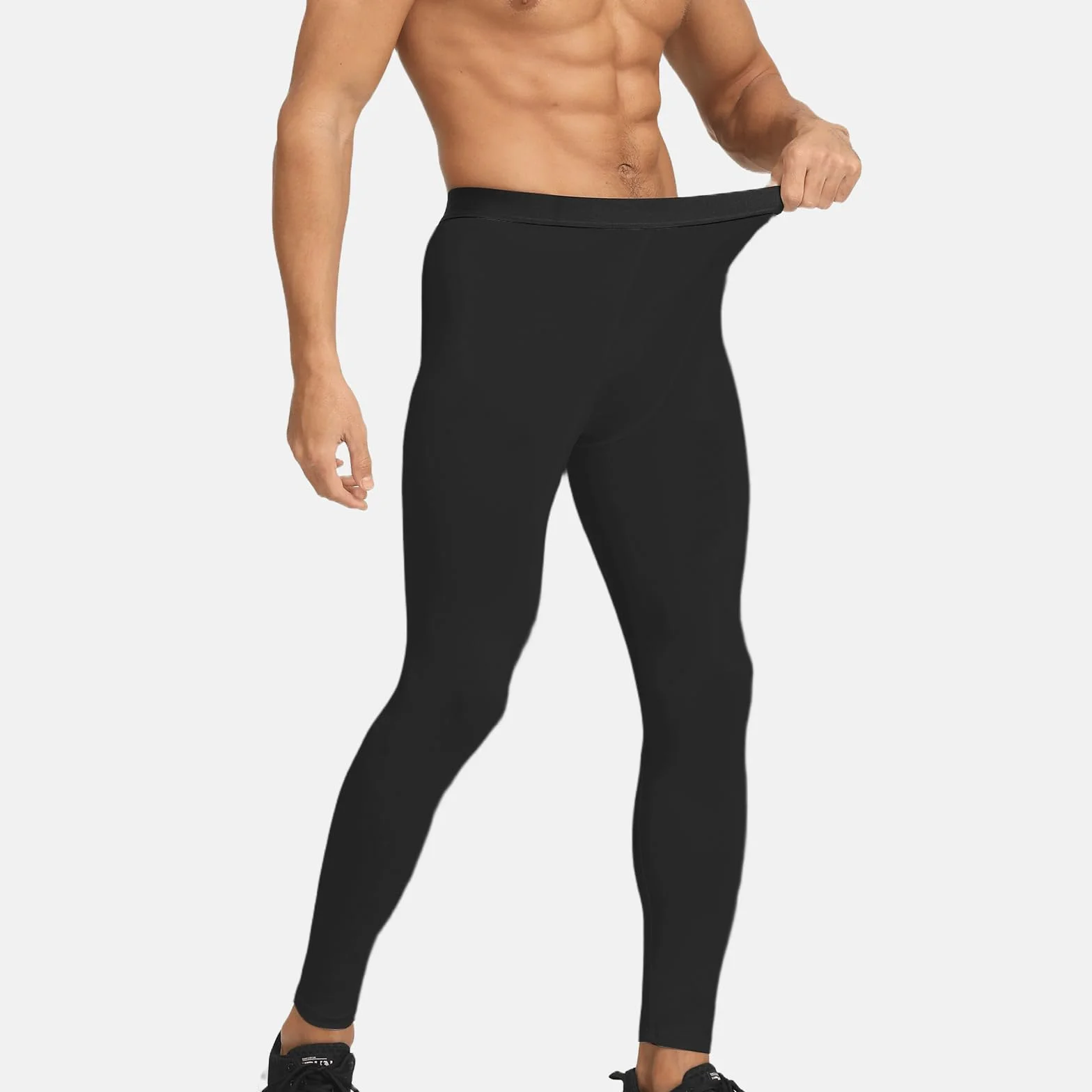 HYCOPROT Pantaloni a Compressione da Uomo Pantaloni da Corsa Ad Asciugatura Rapida Leggings Sportivi Leggings Base Layer Traspiranti Pantaloni Stretti