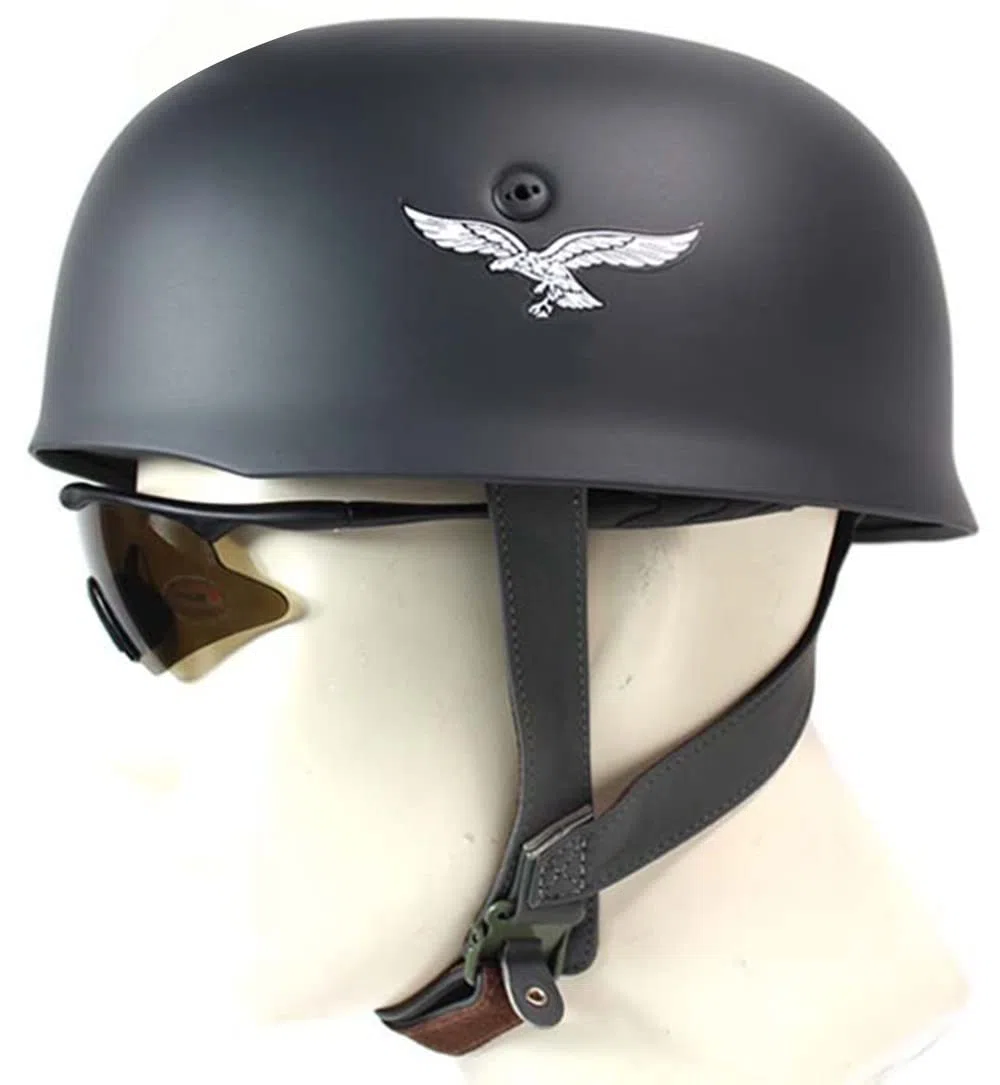REMEK Elmetto M38 WW2 Americano Seconda Guerra Mondiale Elmetto con Fodera in Pelle Replica Militare Dell'attrezzatura