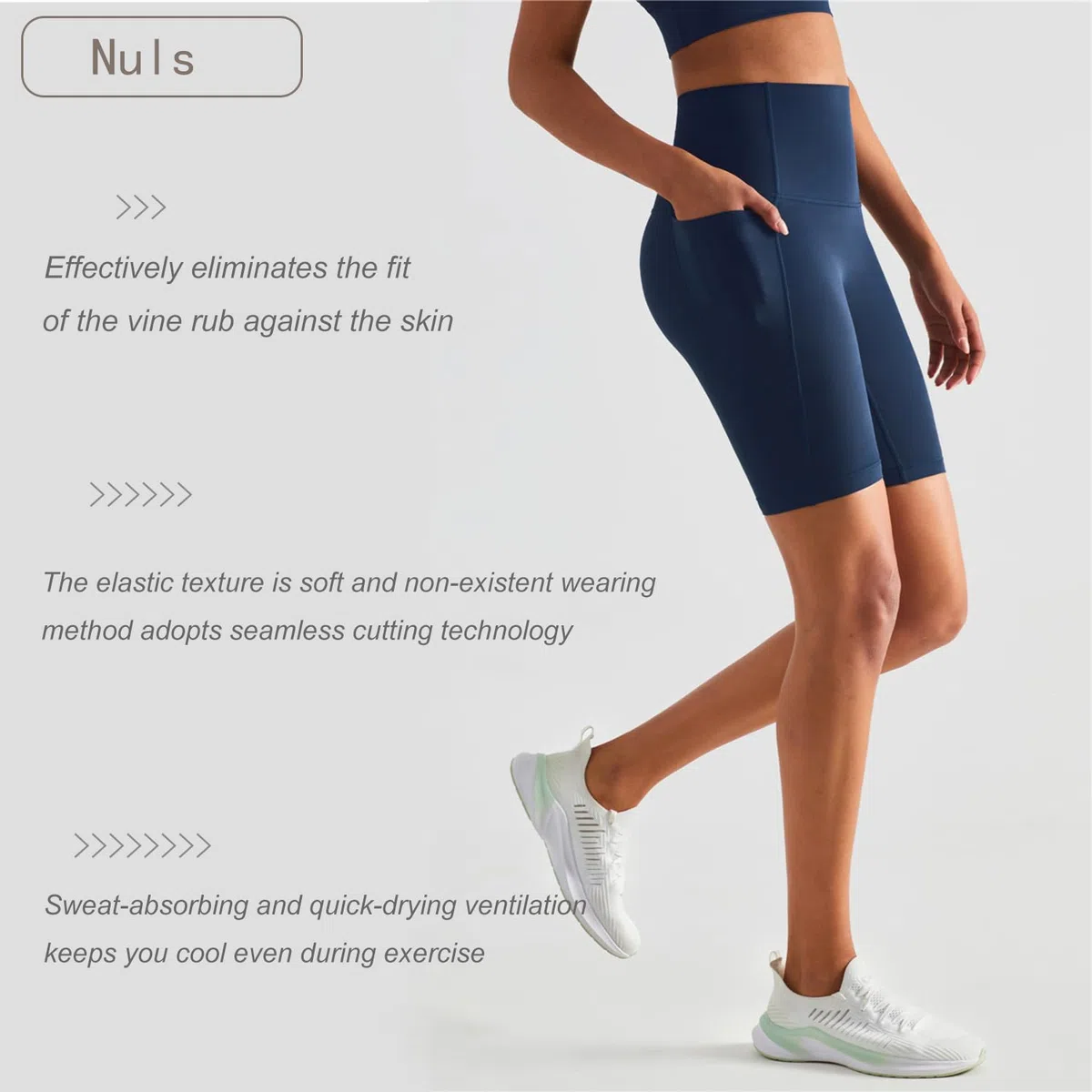 Pantaloncini Sportivi da Donna Yoga Pantaloncini Corti a Vita Alta Pantaloni Corta Pantaloncini Yoga con Tasche Laterali Corsa Palestra Jogger Sport